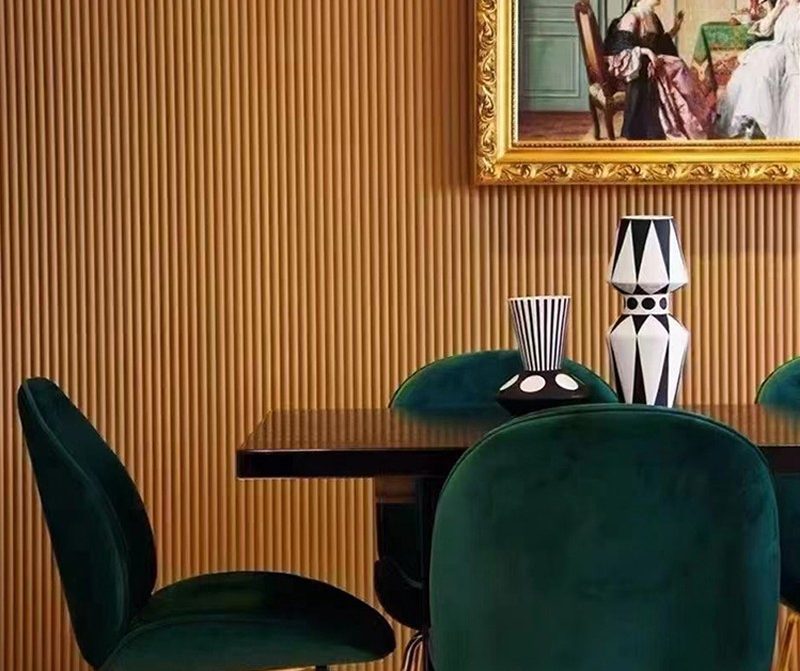 Curved Solid Wooden Fluted Panels