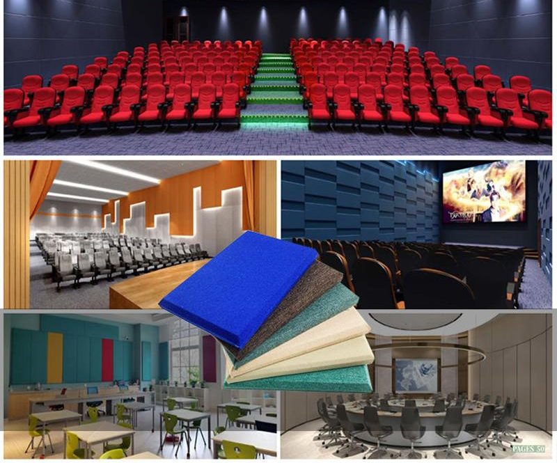 Exquisite Stretched Acoustic Fabric Wall Panels