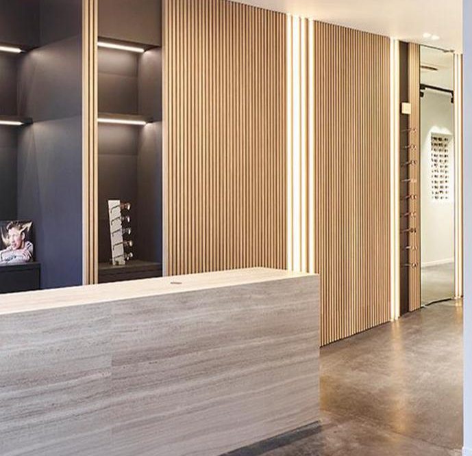 Acoustic Wood Slat Wall Panels Enhance Decor