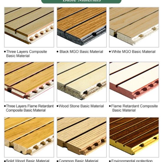 Wooden Grooved Acoustic Panel - Image 3