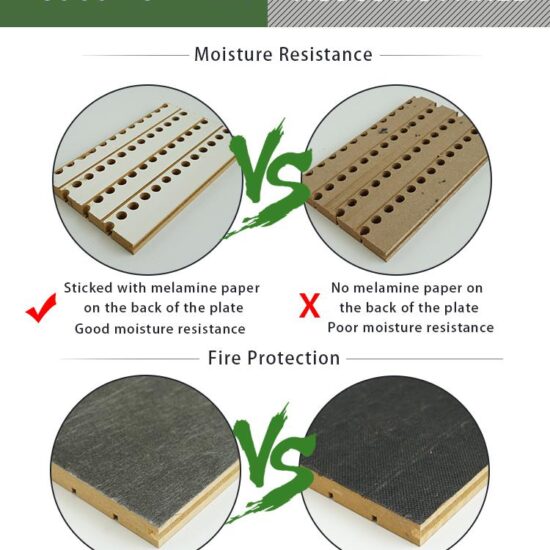 Grooved Wooden Acoustic Panels - Image 7