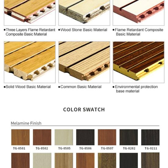 Black Mgo Grooved Acoustic Panel - Image 5