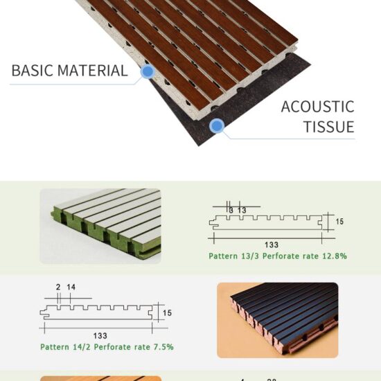 Grooved Wooden Acoustic Panels - Image 11