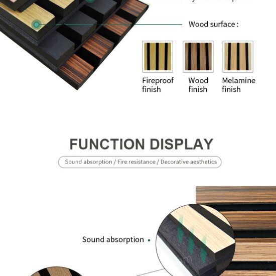 Slatwall Wood Panels For Music Hall - Image 2