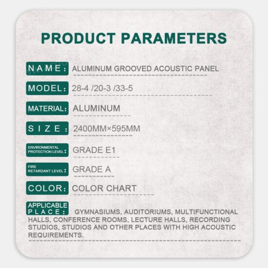 Aluminum Grooved Acoustic Panel - Image 7