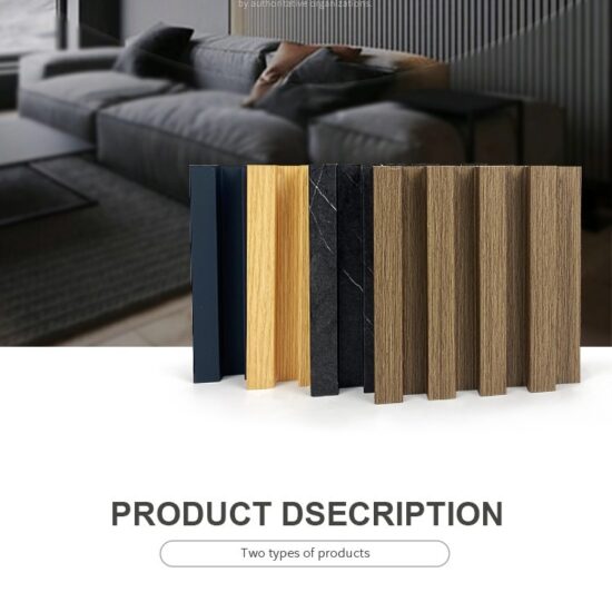 PVC Finish Grating Solid Wooden Fluted Panel - Image 2