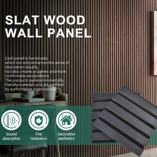 Interior Eco-Friendly Slat Wood Wall Panels - Image 8