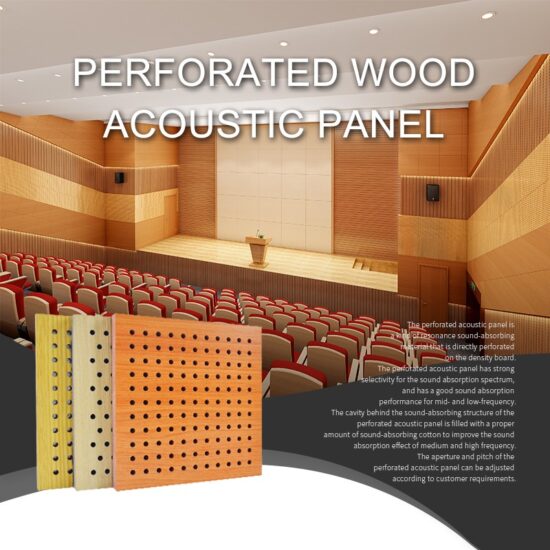 Modern Perforated Wood Acoustic Panels