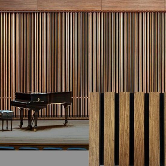 Slatwall Wood Panels For Music Hall