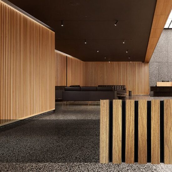 Slatted Wood Wall Panels For Great Hall