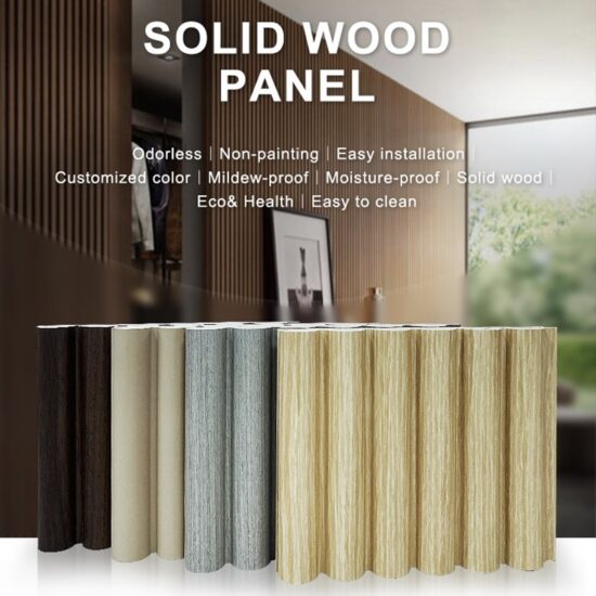 Curved Solid Wooden Fluted Panels - Image 2