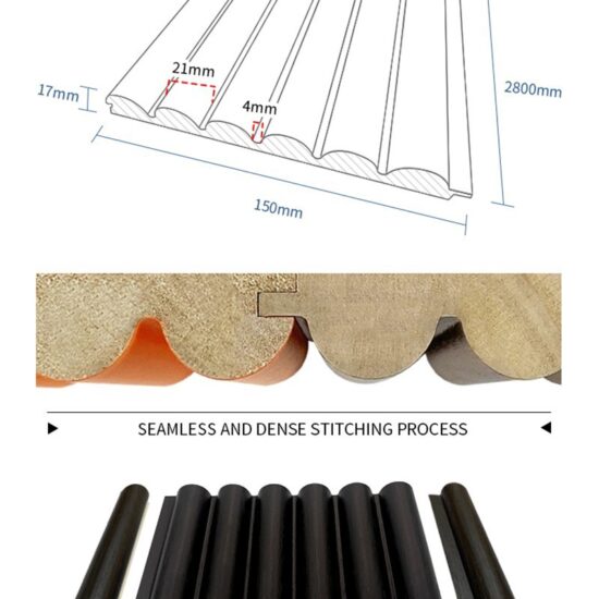 Curved Solid Wooden Fluted Panels - Image 5