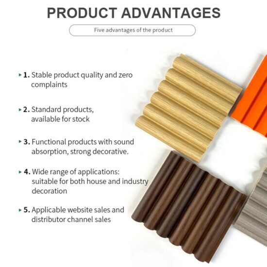 Curved Solid Wooden Fluted Panels - Image 6