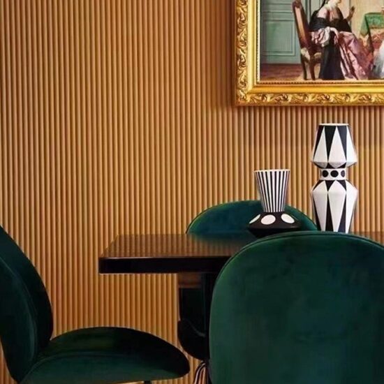 Curved Solid Wooden Fluted Panels