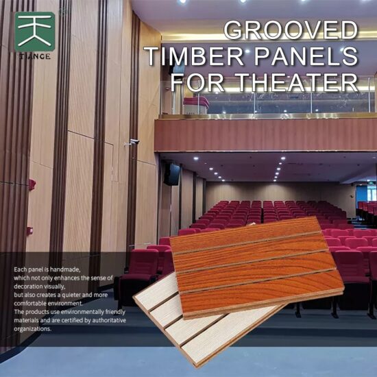 Grooved Timber Panels For Theater - Image 7