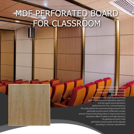 Mdf Perforated Board For Classroom - Image 1