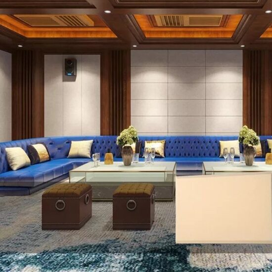 Fabric Covered Panels For Reception Room