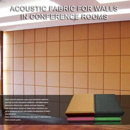 Acoustic Fabric for Walls in Conference Rooms