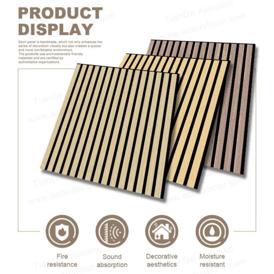Akupanel 60cm Acoustic Slat Wood Panels - Image 4