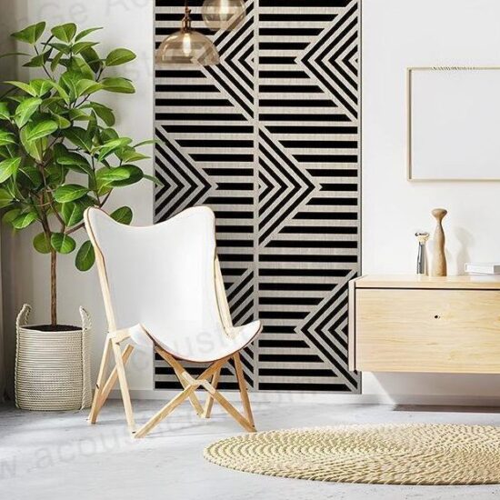 Irregularly Shaped Slatted Wall Panels