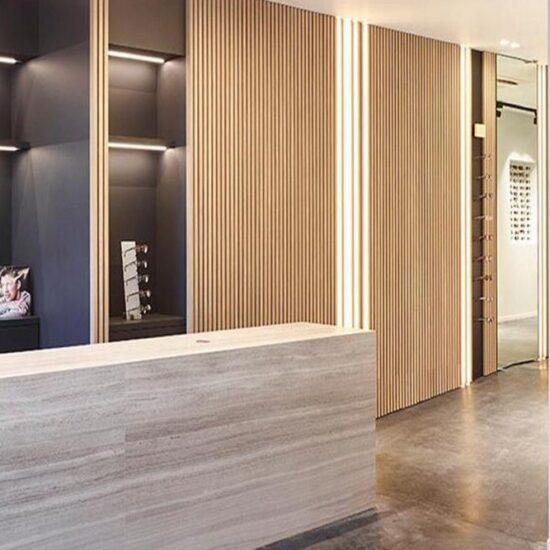Acoustic Wood Slat Wall Panels Enhance Decor