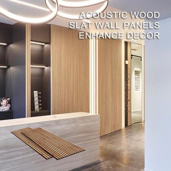 Acoustic Wood Slat Wall Panels Enhance Decor - Image 14