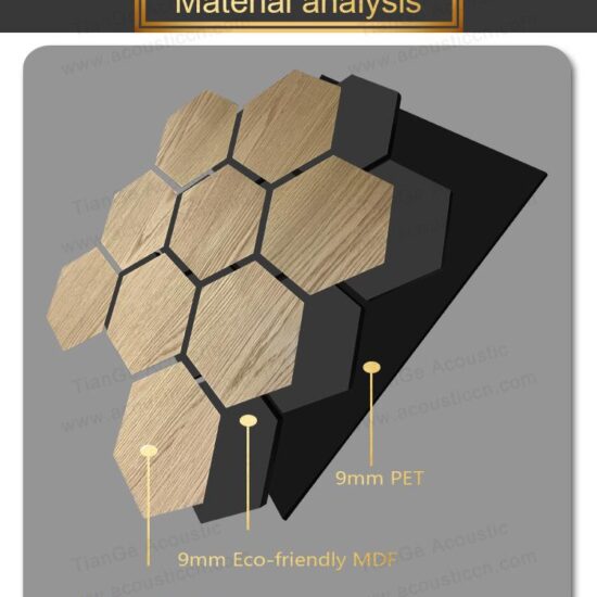 Hexagon Wooden Acoustic Panels - Image 5