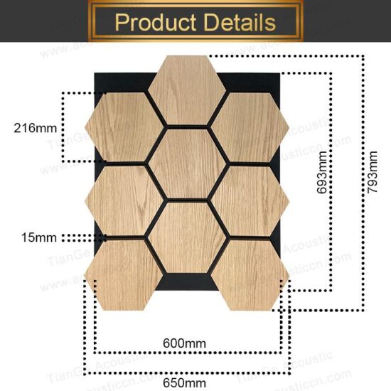 Hexagon Wooden Acoustic Panels - Image 6