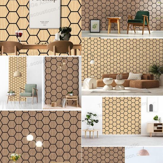 Hexagon Wooden Acoustic Panels - Image 9