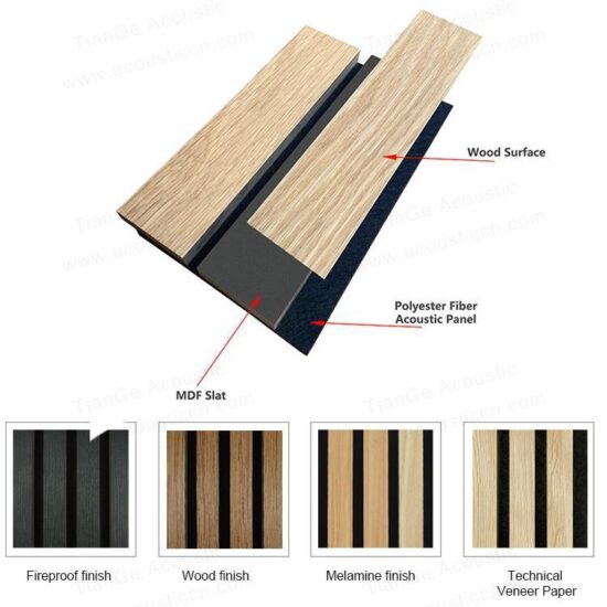 50mm Wide Slat Acoustic Wall Panels - Image 7