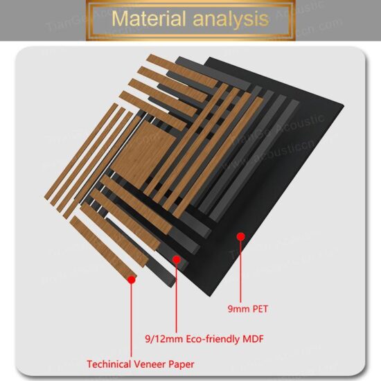 Wooden Strip Surround Acoustic Panels - Image 6