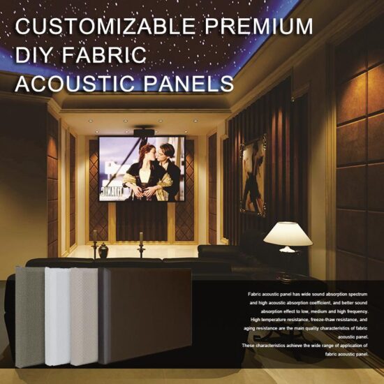 Customizable Premium Diy Fabric Acoustic Panels