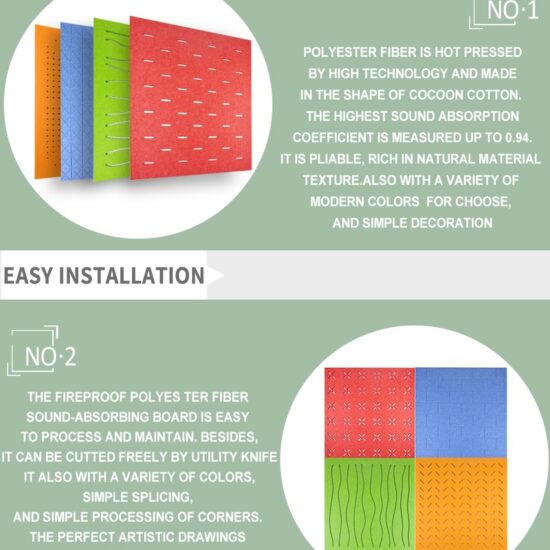 Polyester Perforated Acoustic Panel - Image 3