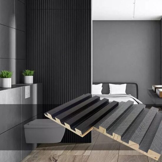 PVC Finish Grating Solid Wooden Fluted Panel